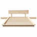 Cadru de pat cu headboard cu depozitare Maro 90 x 200 cm lemn - WALTI WALTI