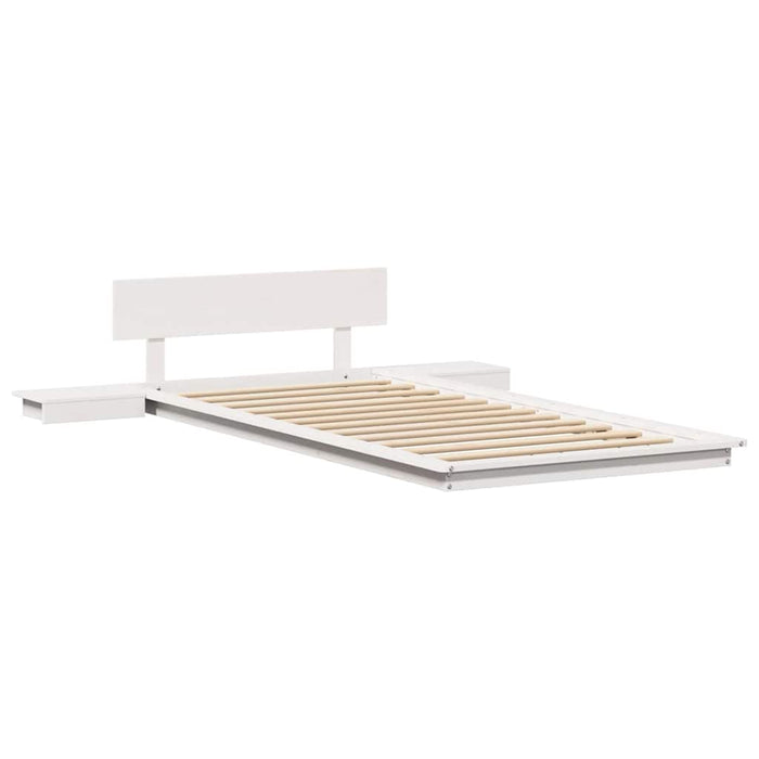 Cadru de pat Alb 90 x 200 cm lemn - WALTI WALTI
