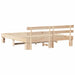 Cadru de pat cu headboard Maro 200 x 200 cm - WALTI WALTI