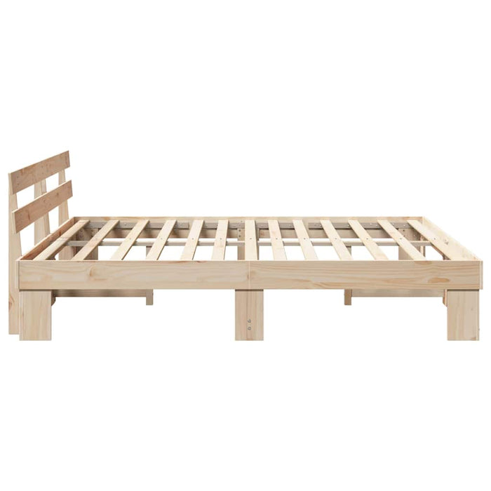Cadru de pat cu headboard Maro 200 x 200 cm - WALTI WALTI