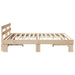 Cadru de pat cu headboard Maro 200 x 200 cm - WALTI WALTI