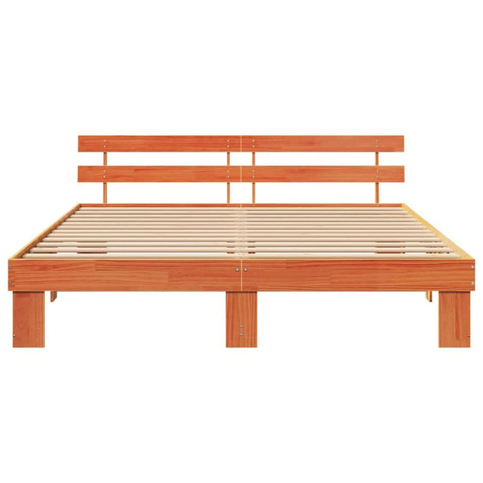 Cadru de pat cu headboard Maro 200 x 200 cm - WALTI WALTI