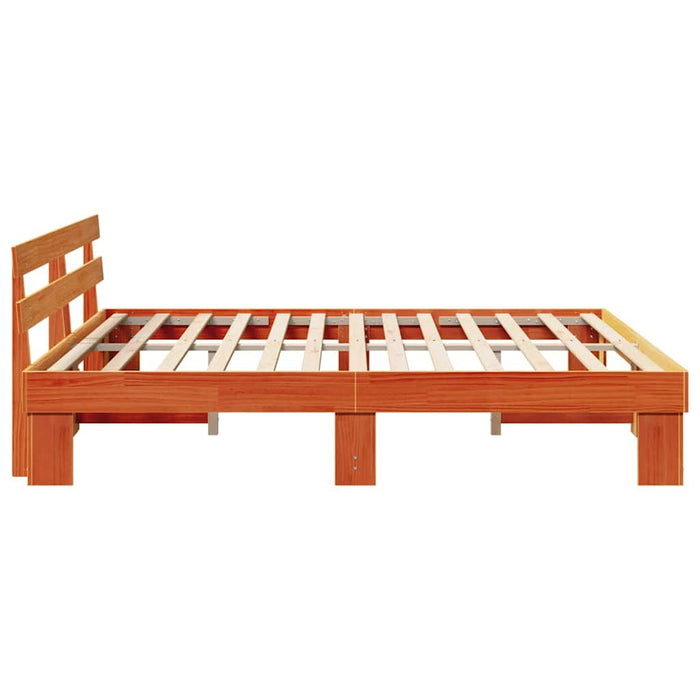 Cadru de pat cu headboard Maro 200 x 200 cm - WALTI WALTI
