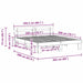 Cadru de pat cu headboard Maro 200 x 200 cm - WALTI WALTI