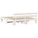 Cadru de pat cu headboard Alb 180 x 200 cm - WALTI WALTI