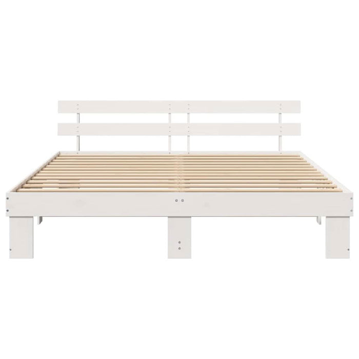 Cadru de pat cu headboard Alb 180 x 200 cm - WALTI WALTI
