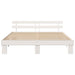 Cadru de pat cu headboard Alb 180 x 200 cm - WALTI WALTI