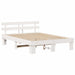 Cadru de pat cu headboard Alb 160 x 200 cm - WALTI WALTI