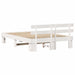 Cadru de pat cu headboard Alb 160 x 200 cm - WALTI WALTI