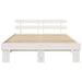 Cadru de pat cu headboard Alb 160 x 200 cm - WALTI WALTI