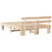 Cadru de pat cu headboard Maro 150 x 200 cm - WALTI WALTI
