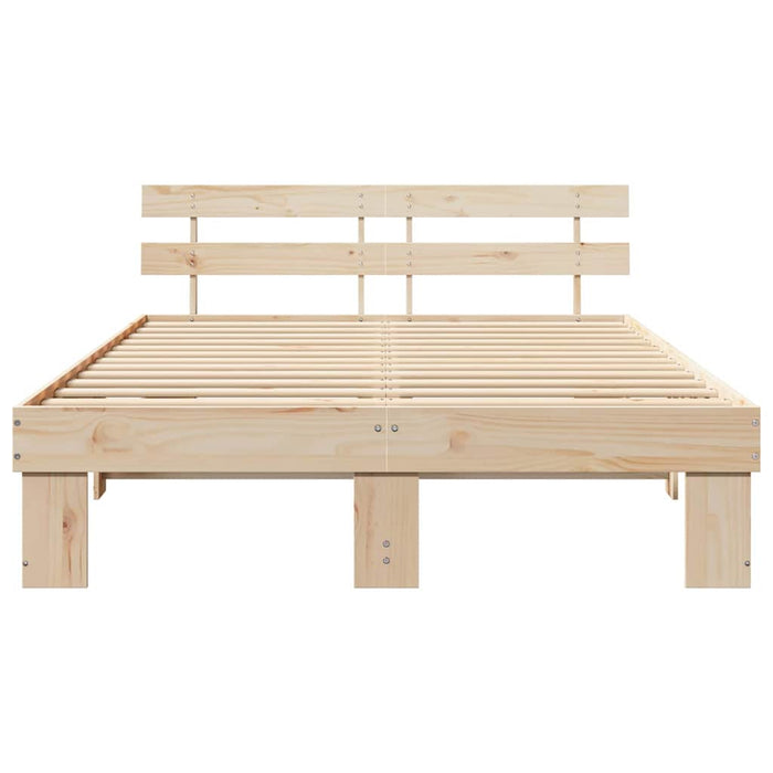 Cadru de pat cu headboard Maro 150 x 200 cm - WALTI WALTI