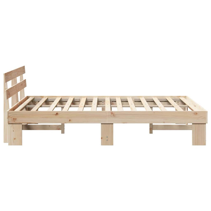 Cadru de pat cu headboard Maro 150 x 200 cm - WALTI WALTI