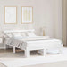Cadru de pat cu headboard Alb 150 x 200 cm - WALTI WALTI
