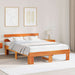 Cadru de pat cu headboard Maro 150 x 200 cm Lemn masiv de pin - WALTI WALTI