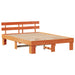 Cadru de pat cu headboard Maro 150 x 200 cm Lemn masiv de pin - WALTI WALTI