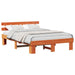 Cadru de pat cu headboard Maro 150 x 200 cm Lemn masiv de pin - WALTI WALTI
