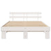 Cadru de pat cu headboard Alb 140 x 200 cm - WALTI WALTI
