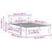 Cadru de pat cu headboard Alb 140 x 200 cm - WALTI WALTI