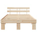 Cadru de pat cu headboard Maro 120 x 200 cm - WALTI WALTI