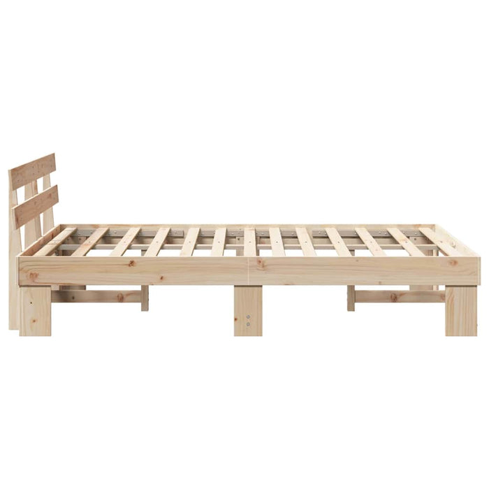 Cadru de pat cu headboard Maro 120 x 200 cm - WALTI WALTI