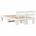 Cadru de pat cu headboard cu sertar Alb 120 x 200 cm - WALTI WALTI