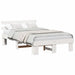 Cadru de pat cu headboard cu sertar Alb 120 x 200 cm - WALTI WALTI