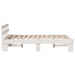Cadru de pat cu headboard cu sertar Alb 120 x 200 cm - WALTI WALTI