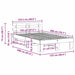 Cadru de pat cu headboard cu sertar Alb 120 x 200 cm - WALTI WALTI