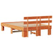 Cadru de pat cu headboard Maro 135 x 190 cm - WALTI WALTI