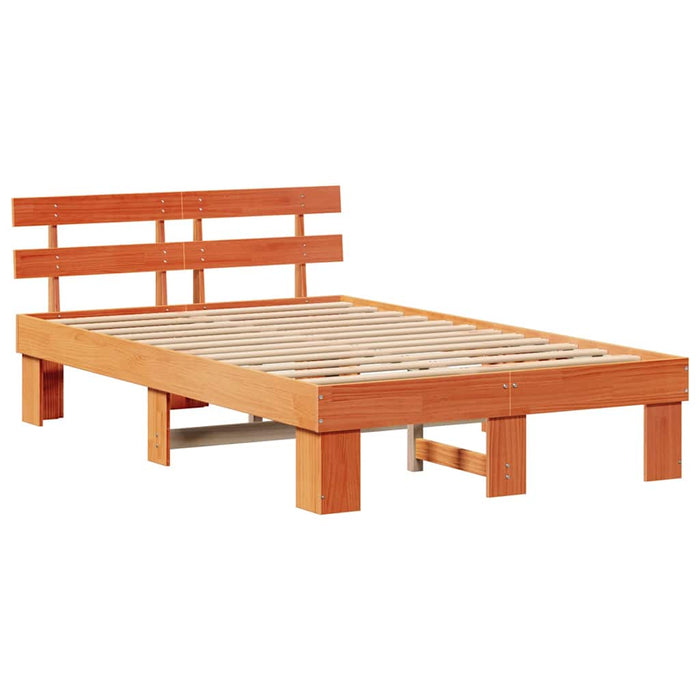 Cadru de pat cu headboard Maro 120 x 190 cm - WALTI WALTI