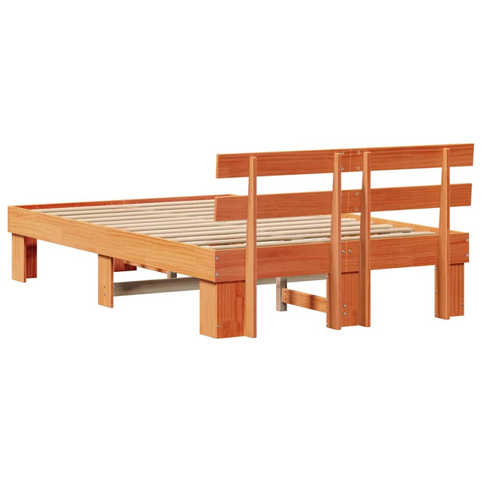Cadru de pat cu headboard Maro 120 x 190 cm - WALTI WALTI