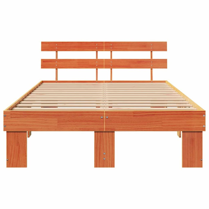 Cadru de pat cu headboard Maro 120 x 190 cm - WALTI WALTI