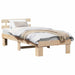 Cadru de pat cu headboard Maro 80 x 200 cm - WALTI WALTI
