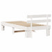 Cadru de pat cu headboard Alb 90 x 190 cm - WALTI WALTI