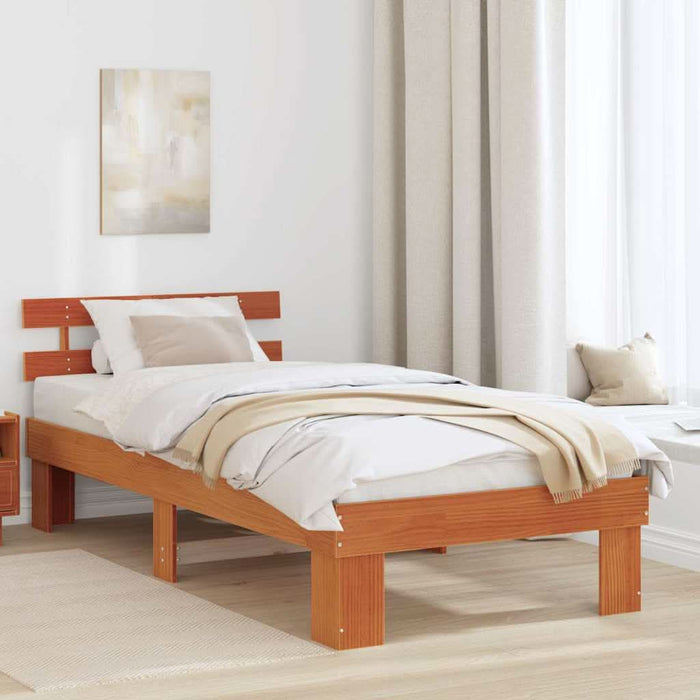 Cadru de pat cu headboard Maro 90 x 190 cm - WALTI WALTI