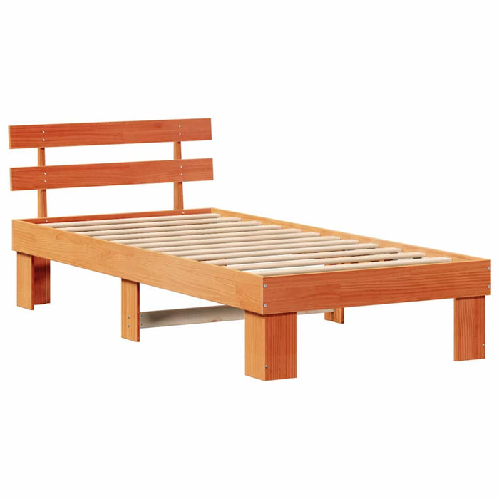 Cadru de pat cu headboard Maro 90 x 190 cm - WALTI WALTI