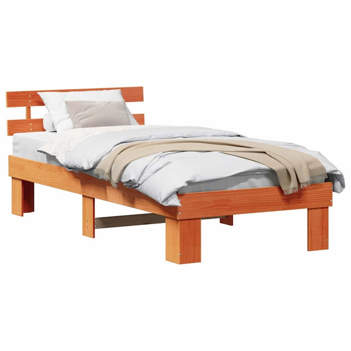 Cadru de pat cu headboard Maro 90 x 190 cm - WALTI WALTI
