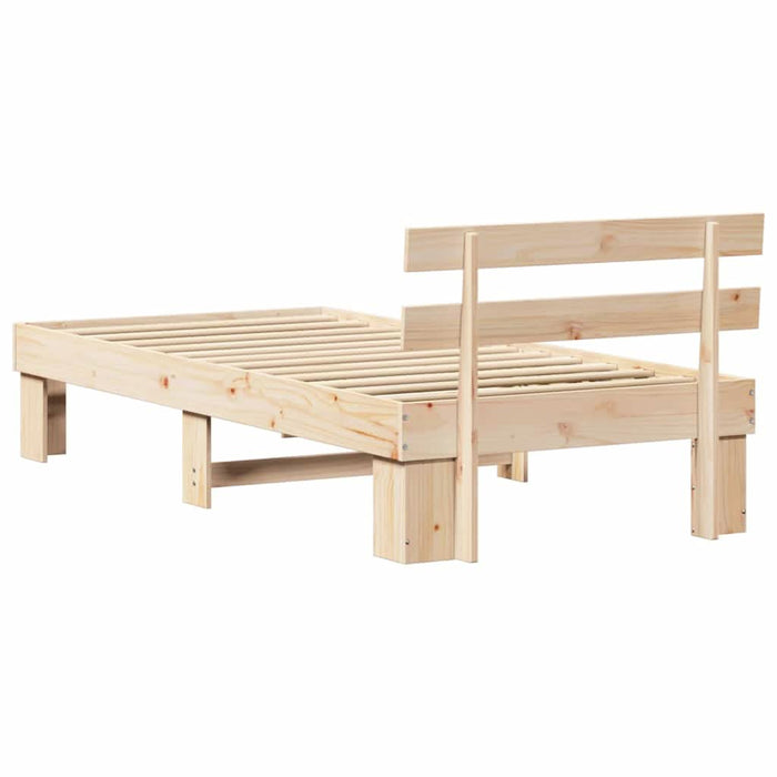Cadru de pat cu headboard Maro 75 x 190 cm - WALTI WALTI