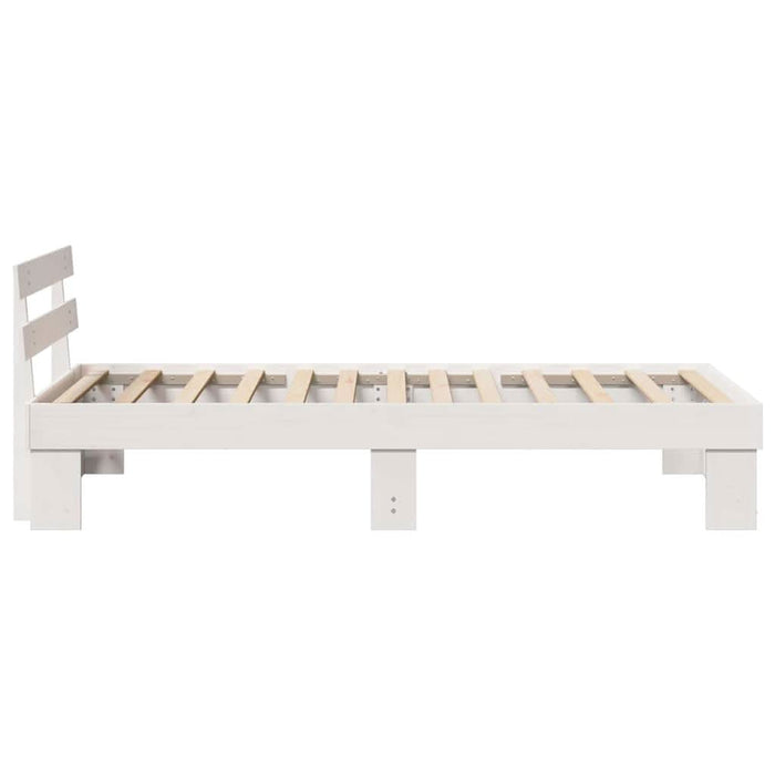 Cadru de pat cu headboard Alb 75 x 190 cm - WALTI WALTI