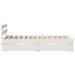 Cadru de pat cu headboard Alb 90 x 190 cm Lemn de pin masiv - WALTI WALTI