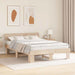 Cadru de pat natural 160 x 200 cm Lemn de pin masiv - WALTI WALTI