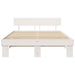 Cadru de pat cu headboard Alb 160 x 200 cm Lemn de pin masiv - WALTI WALTI