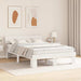 Cadru de pat cu headboard Alb 150 x 200 cm Lemn de pin masiv - WALTI WALTI