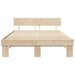 Cadru de pat natural 140 x 200 cm Lemn de pin masiv - WALTI WALTI