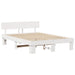 Cadru de pat cu headboard Alb 140 x 200 cm Lemn de pin masiv - WALTI WALTI