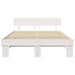 Cadru de pat cu headboard Alb 140 x 200 cm Lemn de pin masiv - WALTI WALTI