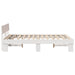 Cadru de pat cu headboard Alb 140 x 200 cm Lemn de pin masiv - WALTI WALTI