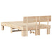 Cadru de pat natural 120 x 200 cm Lemn de pin masiv - WALTI WALTI