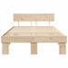 Cadru de pat natural 120 x 200 cm Lemn de pin masiv - WALTI WALTI